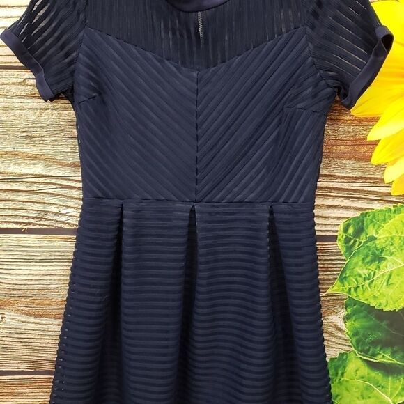 Rhapsody navy blue mini dress juinors XL Pre-owned - Picture 3 of 6